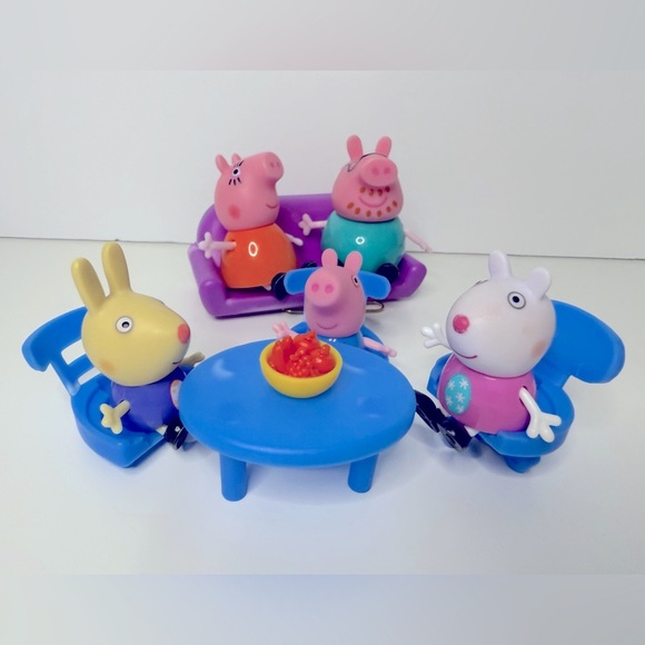 Peppa Pig Family Playset Lot with Furniture - Multicolor - Picture 4 of 7